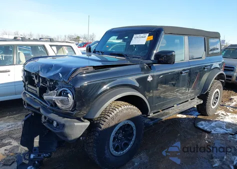 2024 Ford Bronco Outer Banks z USA, uszkodzony, nr VIN 1FMDE8BHXRLA22924